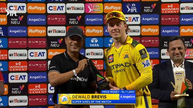 IPL 2025 M43: CSK vs SRH - Angel One Super Sixes of the Match - Dewald Brevis