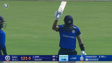 SMAT 2024 QF3, Madhya Pradesh vs Saurashtra: Chirag Jani makes an impact with powerful 80*(45)