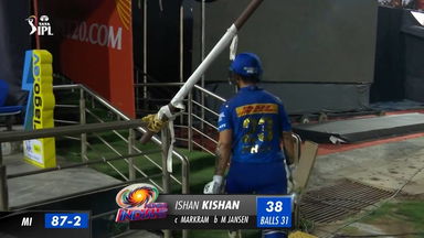 M25: SRH vs MI –  Ishan Kishan Wicket