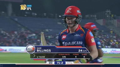 M9: RPS vs DD – Sam Billings Wicket
