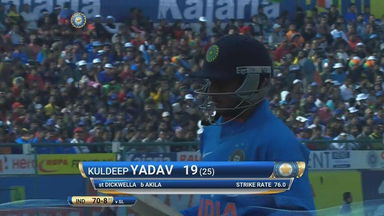IND vs SL 2017, 1st ODI: Kuldeep Yadav Wicket