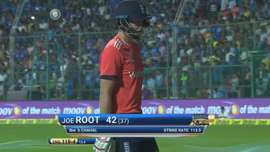 IND vs ENG 2017, 3rd T20I : Joe Root Wicket