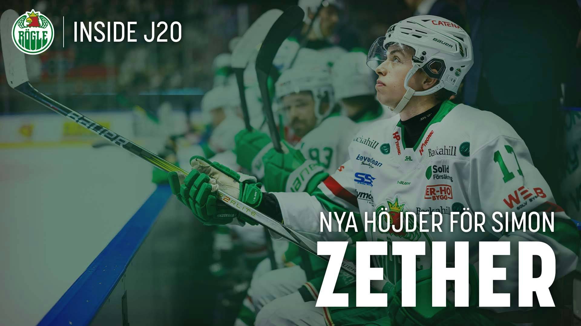Inside J20: Nya höjder för Simon Zether | Rögle BK