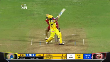 M38: PBKS vs CSK – Ambati Rayudu Six