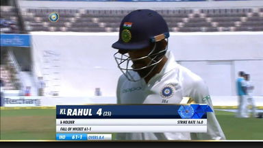 IND vs WI 2018, 2nd Test Day 2: KL Rahul Wicket