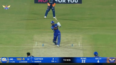 IPL 2025 M16: LSG vs MI - Hardik Pandya Six