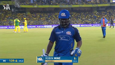 IPL 2026 M44: CSK vs MI - Robin Minz Wicket