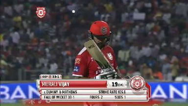 M10: KXIP vs DD – Murali Vijay Wicket