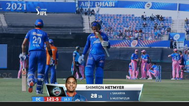 M36: DC vs RR – Shimron Hetmyer Wicket