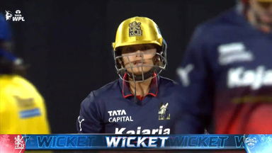 Wicket: Match 15, Royal Challengers Bengaluru vs Delhi Capitals, WPL 2026: Sayali Satghare Wicket