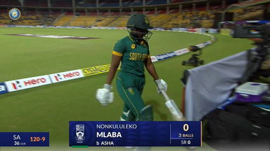 IND-W vs SA-W 2024, 1st ODI: Nonkululeko Mlaba Wicket