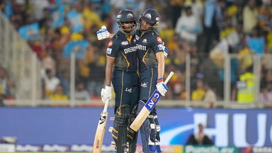 50 up with a six: Sudharsan gets to his half-century in 31 balls