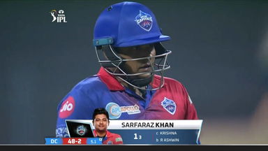 M34: DC vs RR – Sarfaraz Khan Wicket