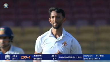 Ranji Trophy 2025, Karnataka vs Haryana, Day 3: Prasidh Krishna's vital spell of 3/105