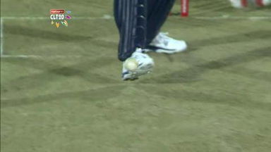 M9: RR vs LIO –  Sohail Tanvir lbw b Tambe