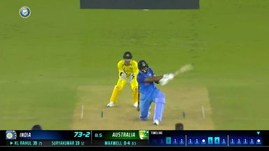 IND vs AUS 2022, 1ST T20I: K L Rahul Six