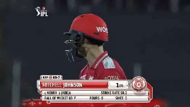 M24: CSK vs KXIP – Mitchell Johnson Wicket