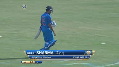 IND vs SL 2017, 1st ODI: Rohit Sharma Wicket