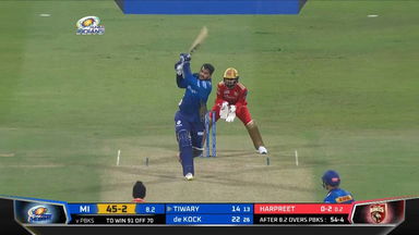 M42: MI vs PBKS – Saurabh Tiwary Six