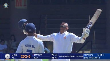 Ranji Trophy 2025, Karnataka vs Haryana: R Smaran's continues good form with superb knock of 133(217)