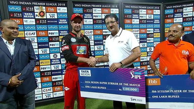 M31: RCB vs MI – TATA Nexon Super Striker of the Match – Colin de Grandhomme