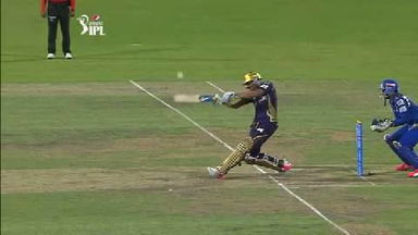 M1: KKR vs MI – Manish Pandey Six
