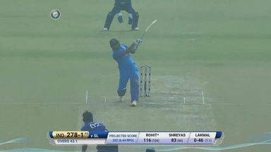 IND vs SL 2017, 2nd ODI: Rohit Sharma Six