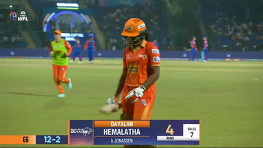 M20 - DC vs GG: Dayalan Hemalatha Wicket
