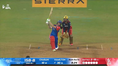 Six: Match 11, Delhi Capitals vs Royal Challengers Bengaluru, WPL 2026: Lucy Hamilton Six