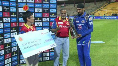 M16: RCB vs MI – Man Of The Match – Harbhajan Singh