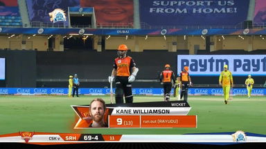 M14: CSK vs SRH – Kane Williamson Wicket
