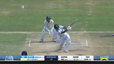 IND vs SA 2019, 1st Test, Day 2: Mayank Agarwal Six