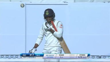 IND vs ENG 2016 - 3rd Test, day 3 : Umesh Yadav Wicket