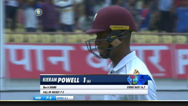 IND vs WI 2018, 1st Test Day 2: Kieran Powell Wicket