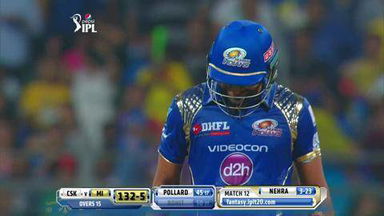 M12: MI vs CSK – Rohit Sharma Wicket