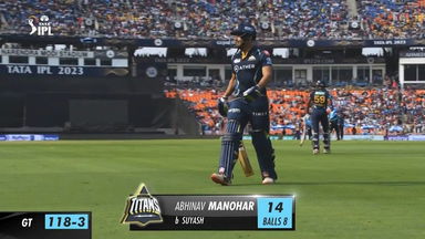 M13: GT vs KKR – Abhinav Manohar Wicket