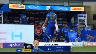 M09: MI vs RR – Daniel Sams Wicket