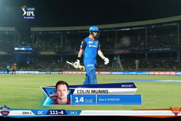 Eliminator: DC vs SRH – Colin Munro Wicket