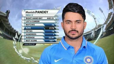 India 'A' vs SA 'A' - 6th ODI : Manish Pandey 108* (85)