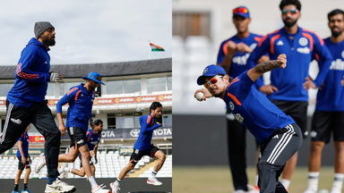 Focus and Fun: Team India's Fielding Drill in Chester-le-Street