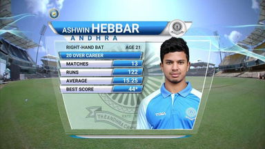 T20 Zonal League, 2016-17 : Andhra vs Goa - Ashwin Hebbar's 83*