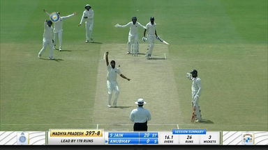 Vinay Choudhary's 5/83 against Madhya Pradesh