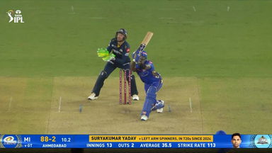IPL 2025 M09: GT vs MI - Suryakumar Yadav Six