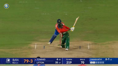 IND vs BAN 2024, 3rd T20I: Towhid Hridoy Six