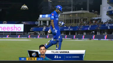 M51: GT vs MI – Tilak Varma Wicket