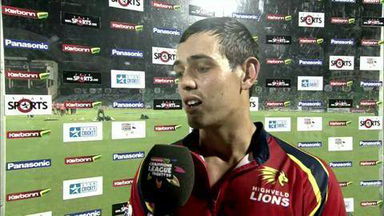 CLT20 2013 M14: LIO vs OT  –   Interview – Quinton de Kock