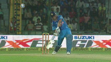 2ND ODI: IND vs WI – MS Dhoni Six