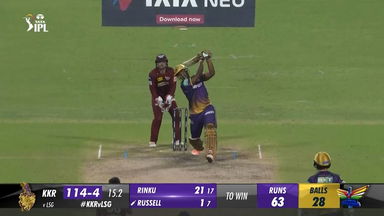 M68: KKR vs LSG – Andre Russell Six