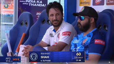 IND vs AFG 2026, Only Test: Rahmat Shah Wicket