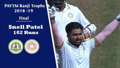 Ranji Trophy 2018-19 Final: Vidarbha v Saurashtra -  Snell Patel's 102